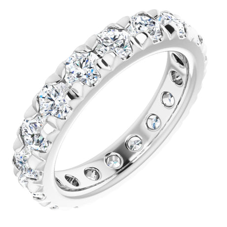 14K White Gold 2 1/2 CTW Lab-Grown Diamond Eternity Band Size 4.75
