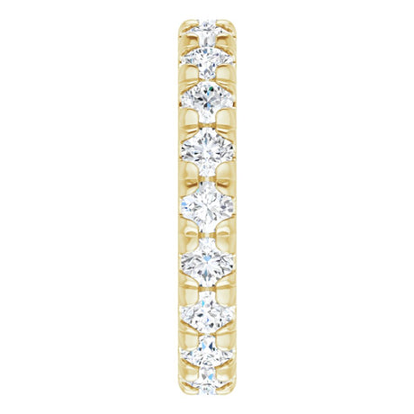 14K Yellow Gold 2 1/8 CTW Lab-Grown Diamond Eternity Band
