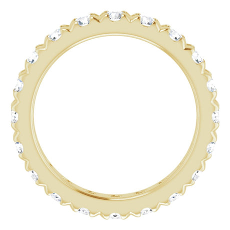 14K Yellow Gold 2 1/8 CTW Lab-Grown Diamond Eternity Band