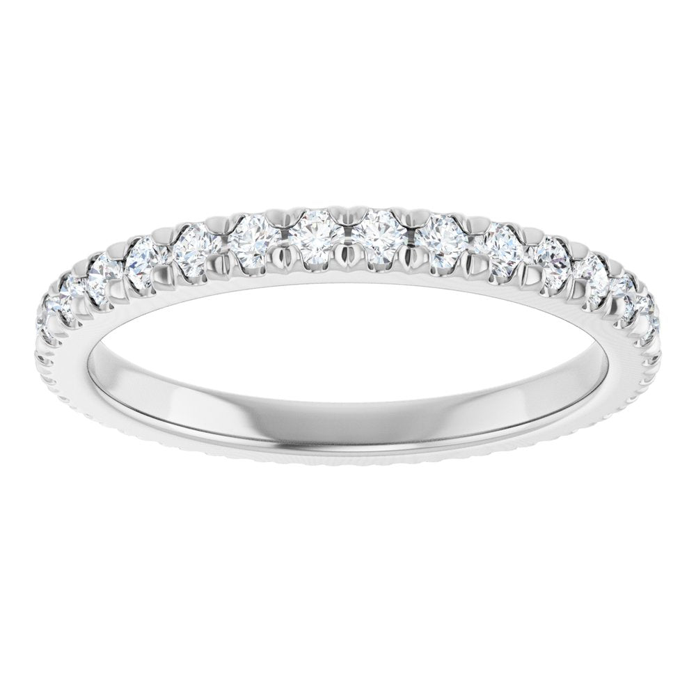 14K White Gold 5/8 CTW Lab-Grown Diamond Eternity Band Size 7