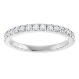 14K White Gold 5/8 CTW Lab-Grown Diamond Eternity Band Size 7