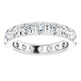 14K White Gold 2 1/2 CTW Lab-Grown Diamond Eternity Band Size 4.75