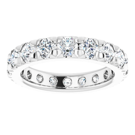 14K White Gold 2 1/2 CTW Lab-Grown Diamond Eternity Band Size 4.75