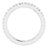 14K White Gold 2 1/8 CTW Lab-Grown Diamond Eternity Band Size 6