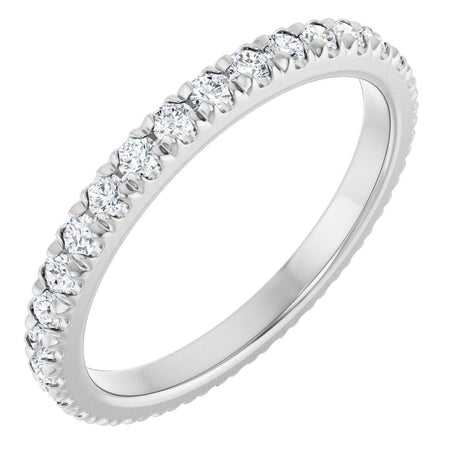 14K White Gold 5/8 CTW Lab-Grown Diamond Eternity Band Size 7