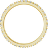 14K Yellow Gold 5/8 CTW Lab-Grown Diamond Eternity Band Size 7