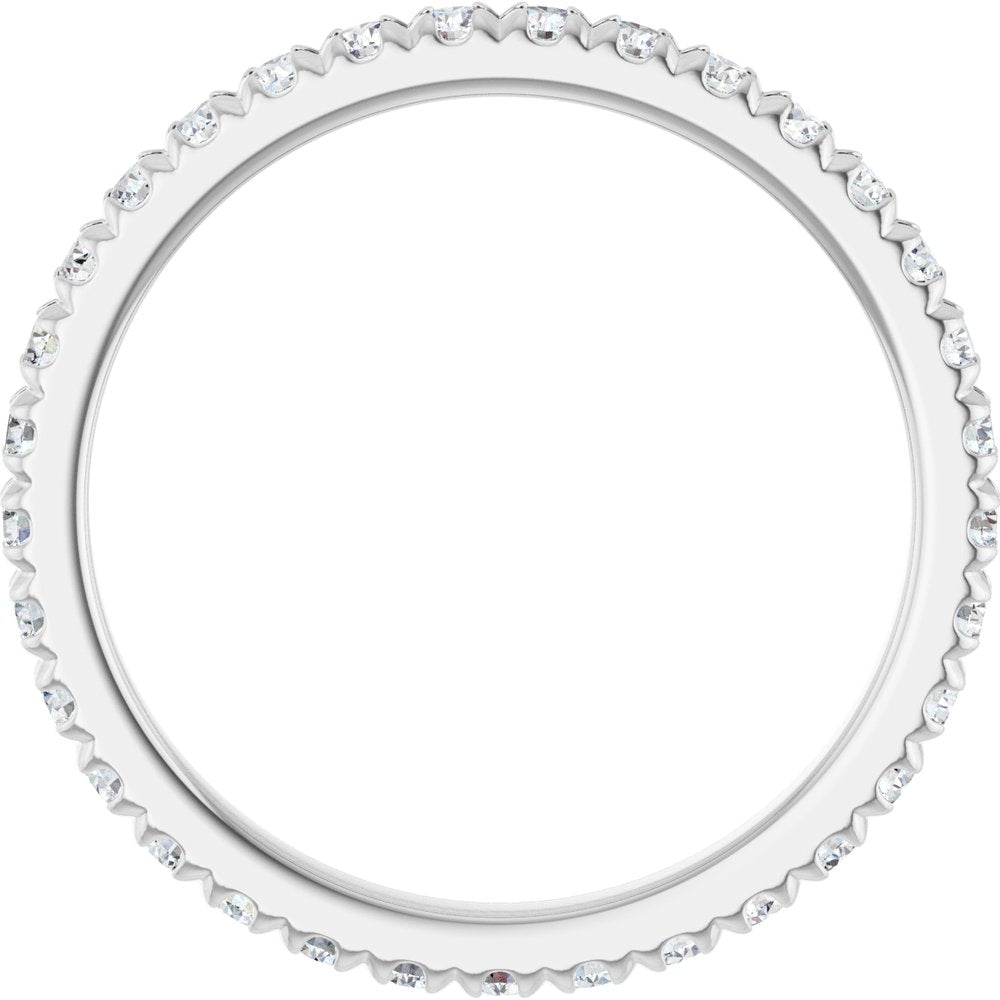 14K White Gold 5/8 CTW Lab-Grown Diamond Eternity Band Size 7