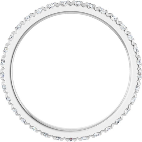 14K White Gold 5/8 CTW Lab-Grown Diamond Eternity Band Size 7