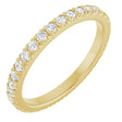 14K Yellow 1/2 CTW Natural Diamond French-Set Eternity Band Size 7