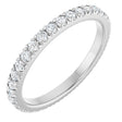 14K White Gold 1/2 CTW Lab-Grown Diamond  French-Set Eternity Band Size 5