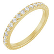 14K Yellow Gold 1/2 CTW Natural Diamond French-Set Eternity Band