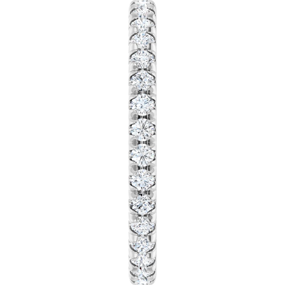 Platinum 5/8 CTW Lab-Grown Diamond  French-Set Eternity Band