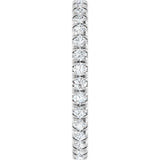 14K White Gold 5/8 CTW Lab-Grown Diamond Eternity Band Size 7