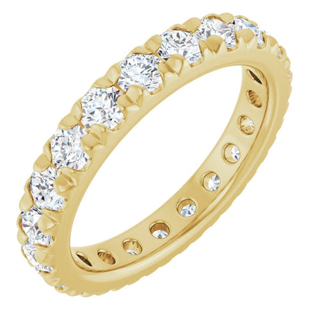 14K Yellow Gold 2 1/5 CTW Lab-Grown Diamond Eternity Band