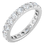 14K White Gold 2 1/5 CTW Lab-Grown Diamond Eternity Band