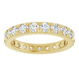 14K Yellow Gold 2 1/5 CTW Lab-Grown Diamond Eternity Band
