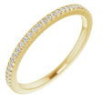 10K Yellow Gold 1/4 CTW Lab-Grown Diamond French Set Eternity Band Size 8.5