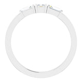 14K White 1/5 CTW Natural Diamond Stackable Ring