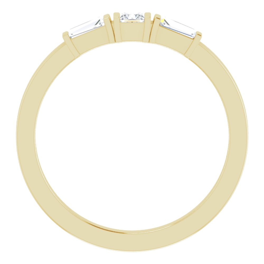 14K Yellow 1/5 CTW Natural Diamond Stackable Ring