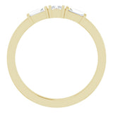 14K Yellow 1/5 CTW Natural Diamond Stackable Ring