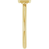 14K Yellow Gold Natural Citrine Stackable Ring