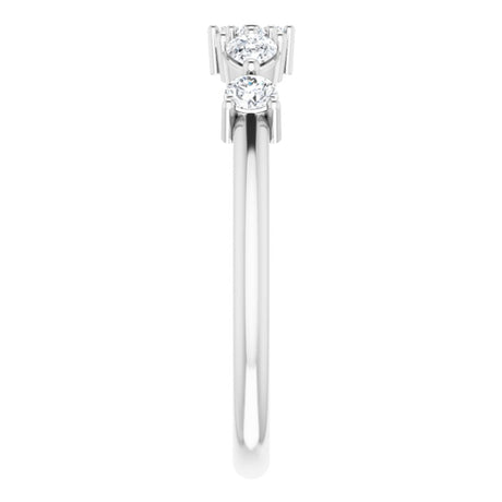 14K White Gold 1/3 CTW Natural Diamond Stackable Ring