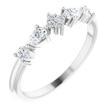 14K White Gold 1/3 CTW Natural Diamond Stackable Ring