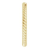 14K Yellow Gold 2 mm Skinny Rope Band Size 4