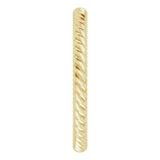 18K Yellow Gold 2 mm Skinny Rope Band Size 5