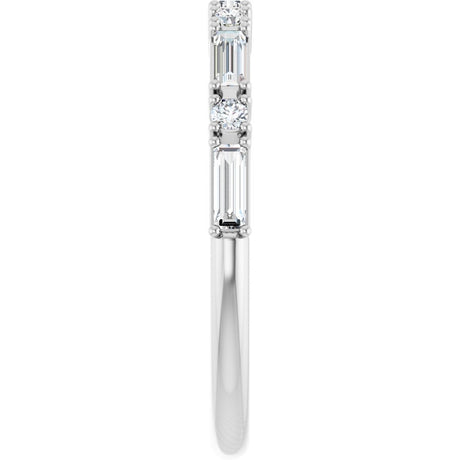 14K White Gold 3/8 CTW Lab-Grown Diamond Anniversary Band