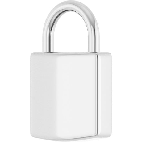 Sterling Silver Engravable Lock Pendant