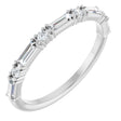 14K White 3/8 CTW Natual Diamond Anniversary Band