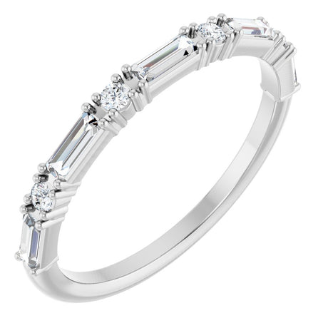 14K White Gold 3/8 CTW Lab-Grown Diamond Anniversary Band
