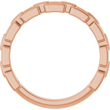 14K Rose Gold Chain Link Ring