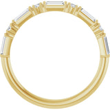 14K Yellow Gold 3/8 CTW Lab-Grown Diamond Anniversary Band