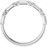 14K White Gold 3/8 CTW Lab-Grown Diamond Anniversary Band