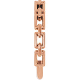 14K Rose Gold Chain Link Ring