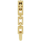 14K Yellow Gold Chain Link Ring