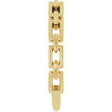 14K Yellow Gold Chain Link Ring