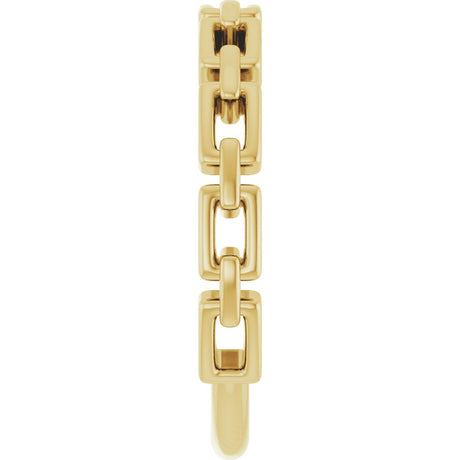 14K Yellow Gold Chain Link Ring