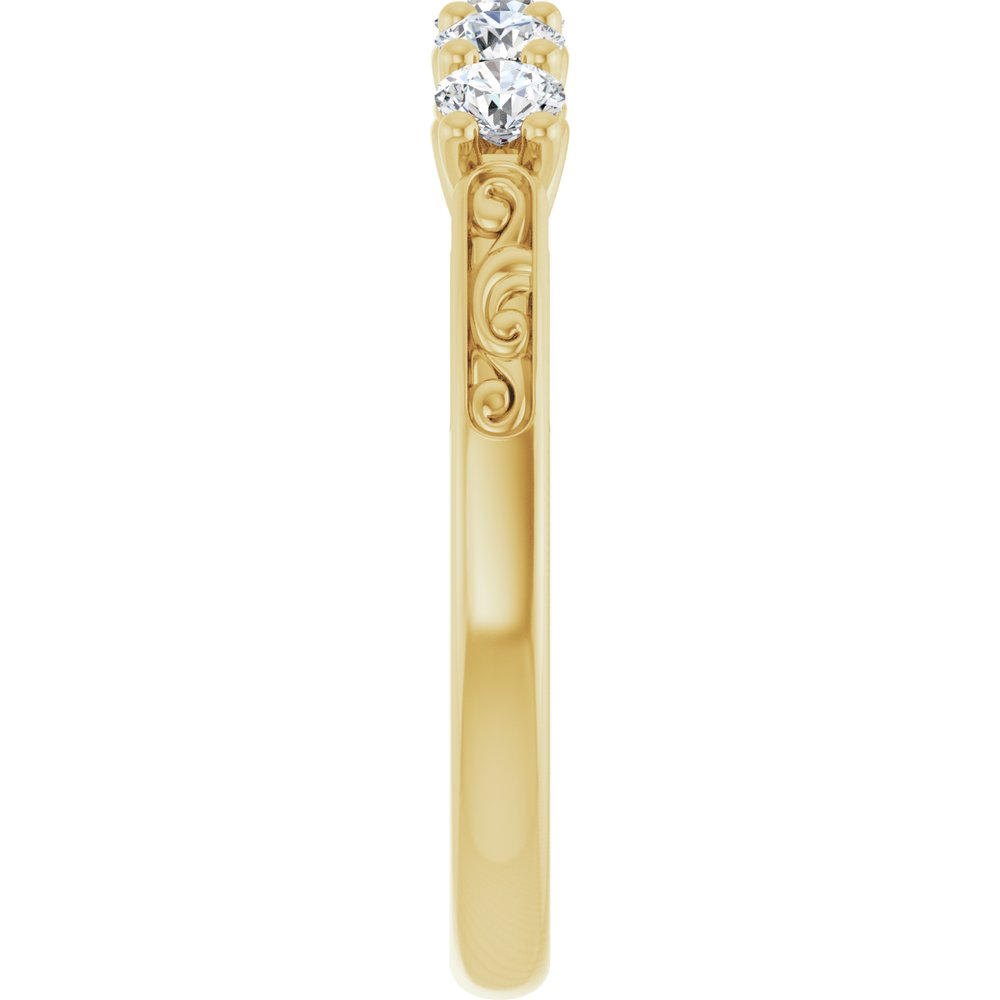 14K Yellow 1/2 CTW Lab-Grown Diamond Anniversary Band