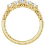 14K Yellow 1/2 CTW Lab-Grown Diamond Anniversary Band