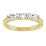 14K Yellow 1/2 CTW Lab-Grown Diamond Anniversary Band