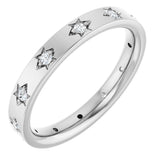 14K White 1/6 CTW Natural Diamond Eternity Band Size 7