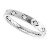14K White 1/6 CTW Natural Diamond Eternity Band Size 7