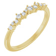 14K Yellow 1/8 CTW Natural Diamond Stackable Ring