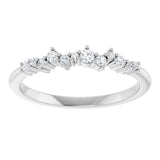 14K White Gold 1/6 CTW Natural Diamond Stackable Ring