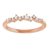 14K Rose Gold 1/6 CTW Natural Diamond Stackable Ring