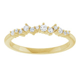 14K Yellow Gold 1/6 CTW Natural Diamond Stackable Ring