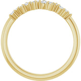 14K Yellow Gold 1/6 CTW Natural Diamond Stackable Ring